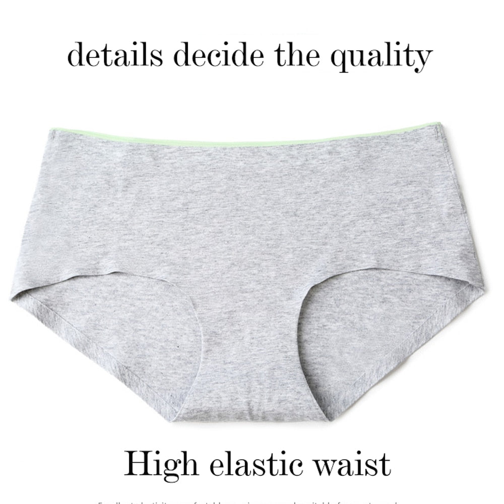 8Pcs Briefs for Women fashion sexy woman panties Solid seamless underpants  cpanties for women cotton underwear girl knickers