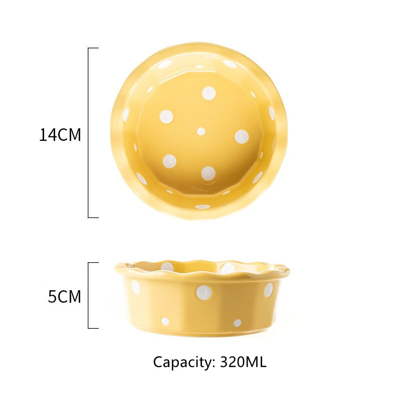 Cute Ceramic Elevated Raised Cat Bowl with Wood Stand No Spill Pet Food Water Feeder Cats Small Dogs Best Selling Pet Supplies